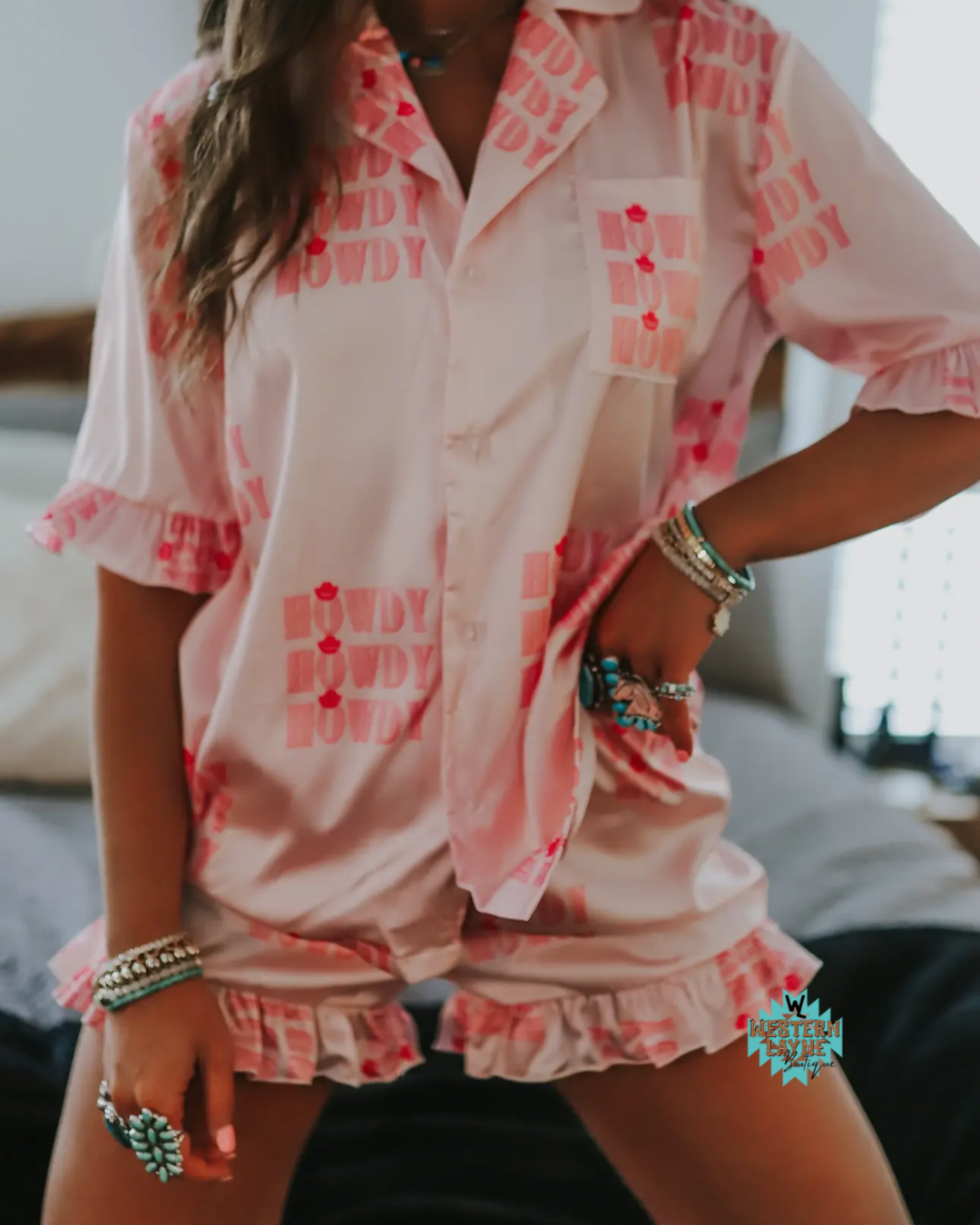 Pink Howdy Pajama Set
