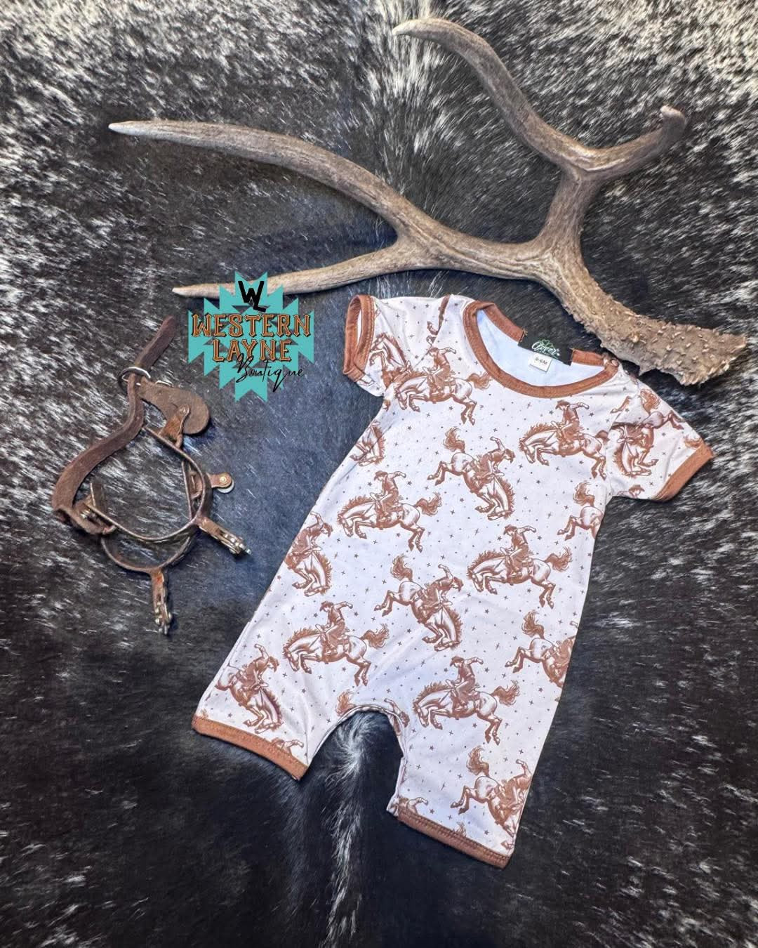 Buckin’ Cowboy Romper