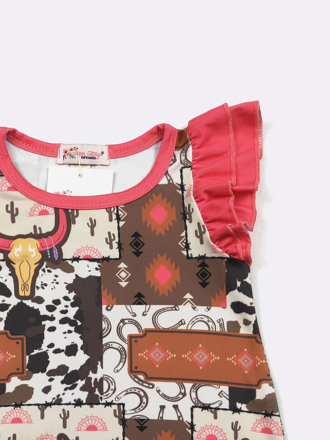 Longhorn Baby Girl Romper