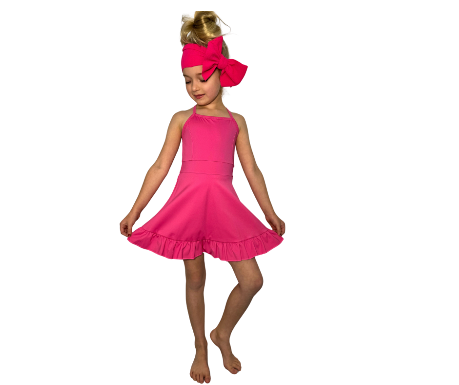 Hot Pink Athletic Dress