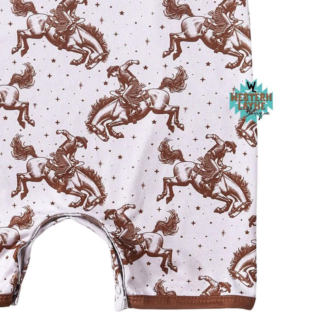 Buckin’ Cowboy Romper