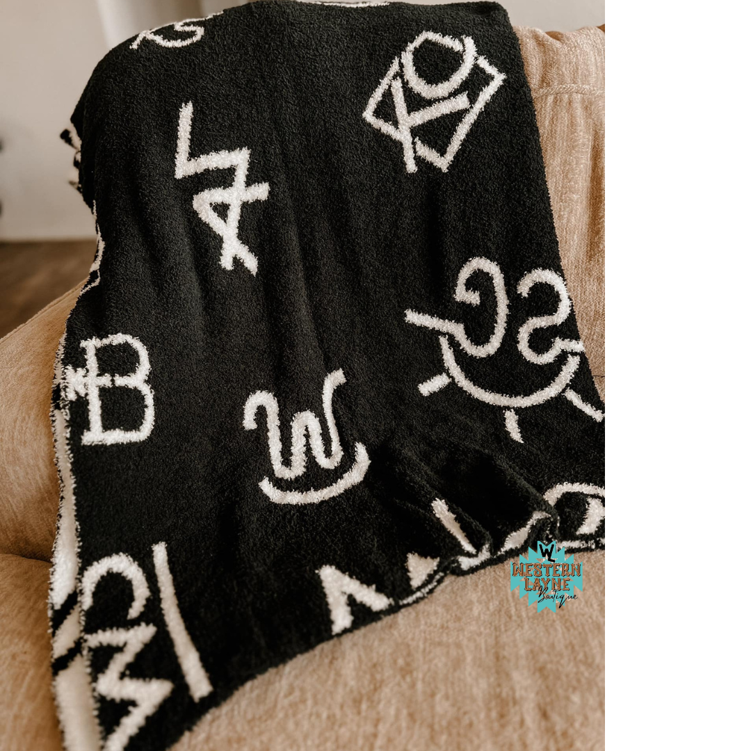 Dream Me Western Plush Blanket