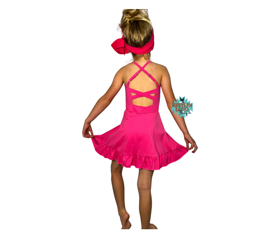 Hot Pink Athletic Dress