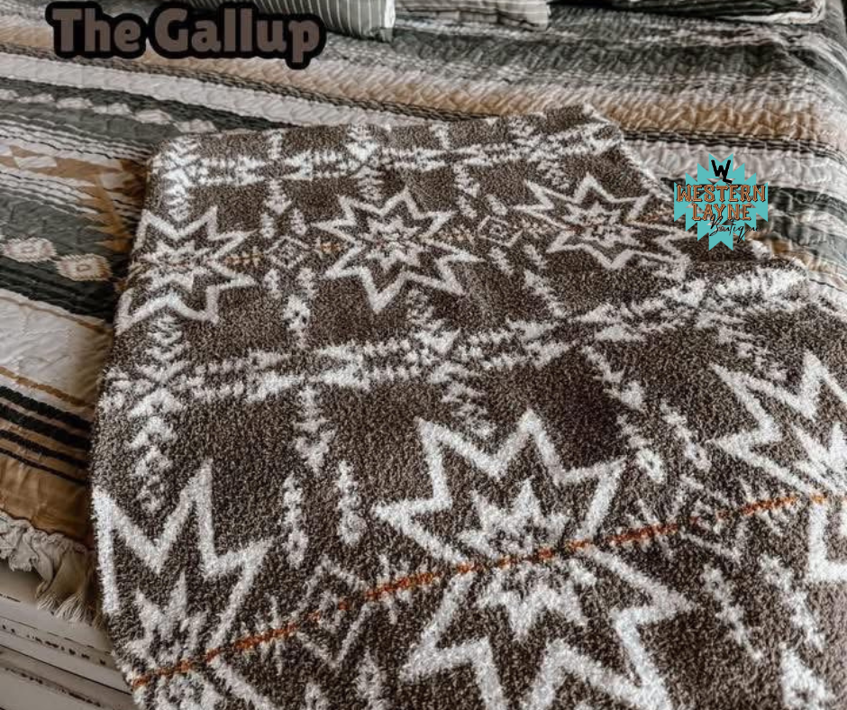 Dream Me Western Plush Blanket