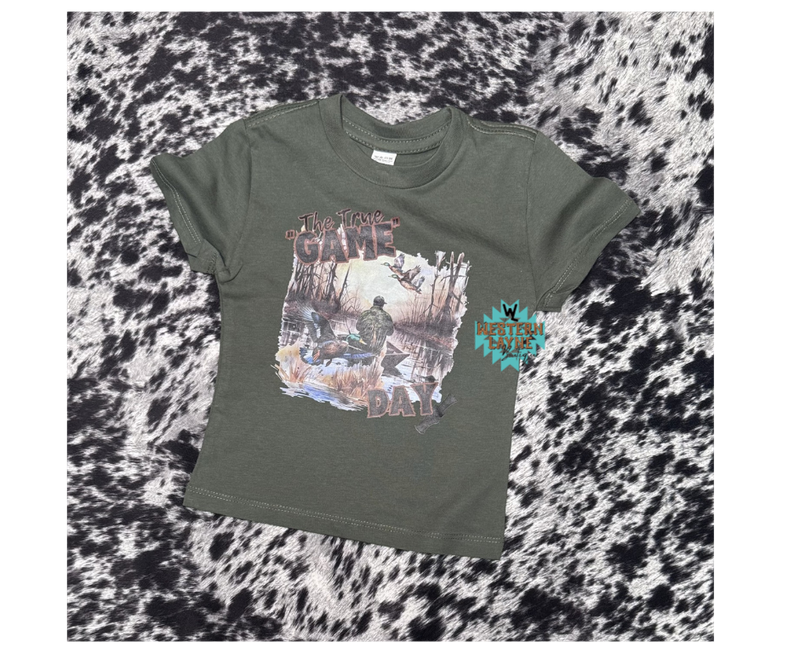 The "True" Game Day Hunter Green T- Shirt