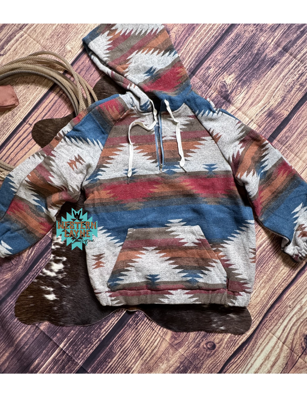 Turquoise Trails Women's Hooded Pullover
