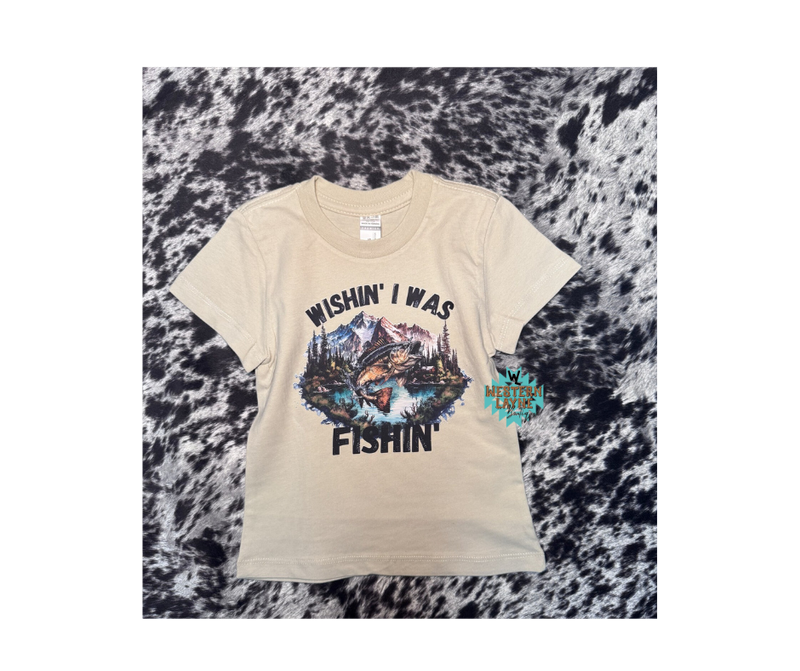 Wishin I Was Fishin T Shirt