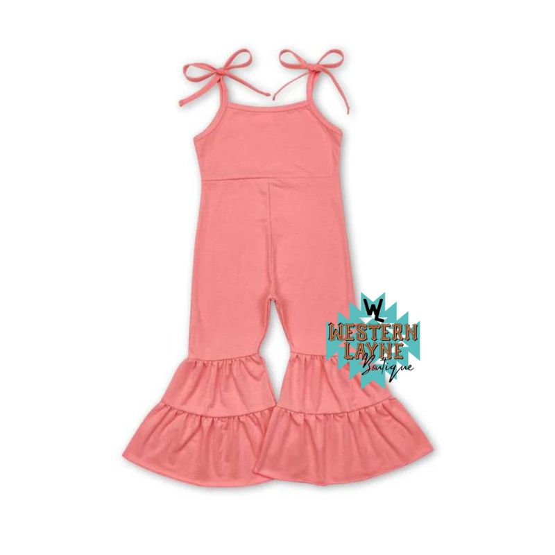 Bell Bottom Jumpsuit Peach