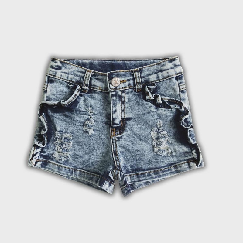 Distressed Denim Shorts