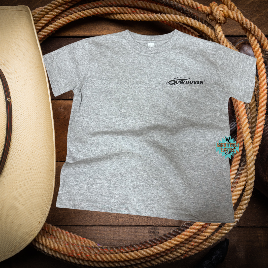 Straight Cowboyin' Gray T-Shirt