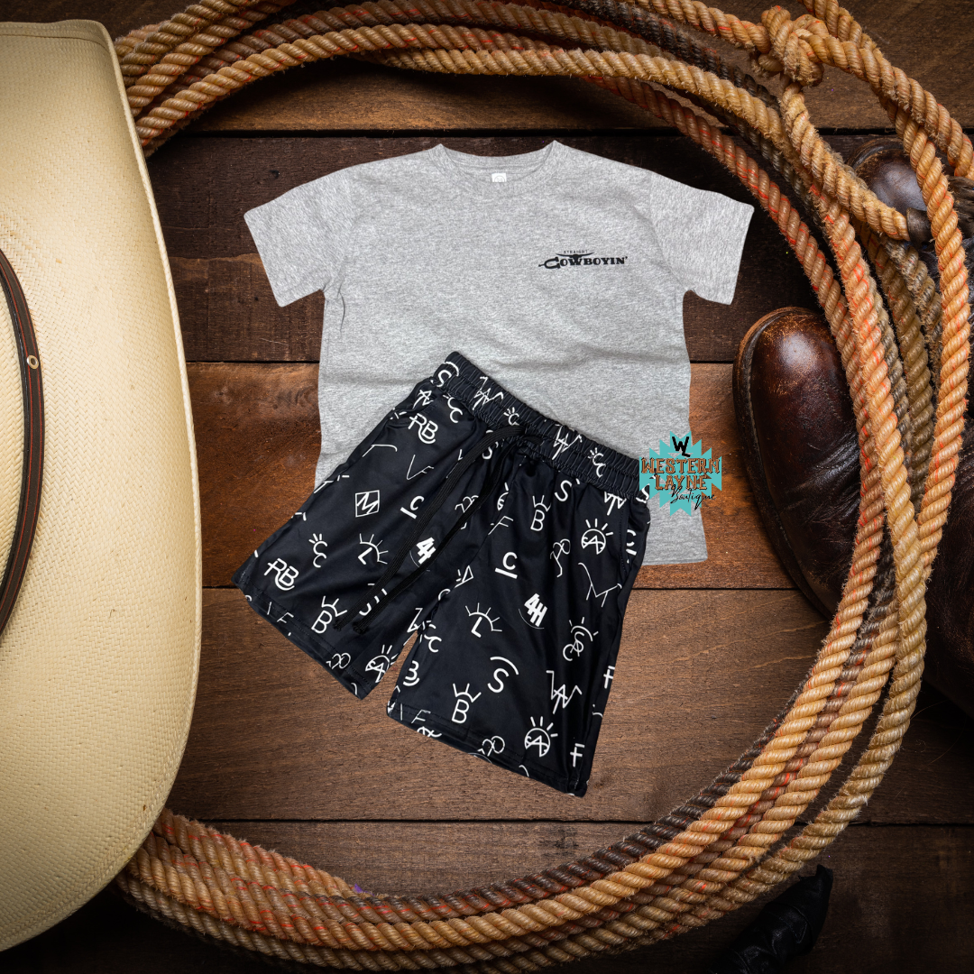 Straight Cowboyin' Gray T-Shirt