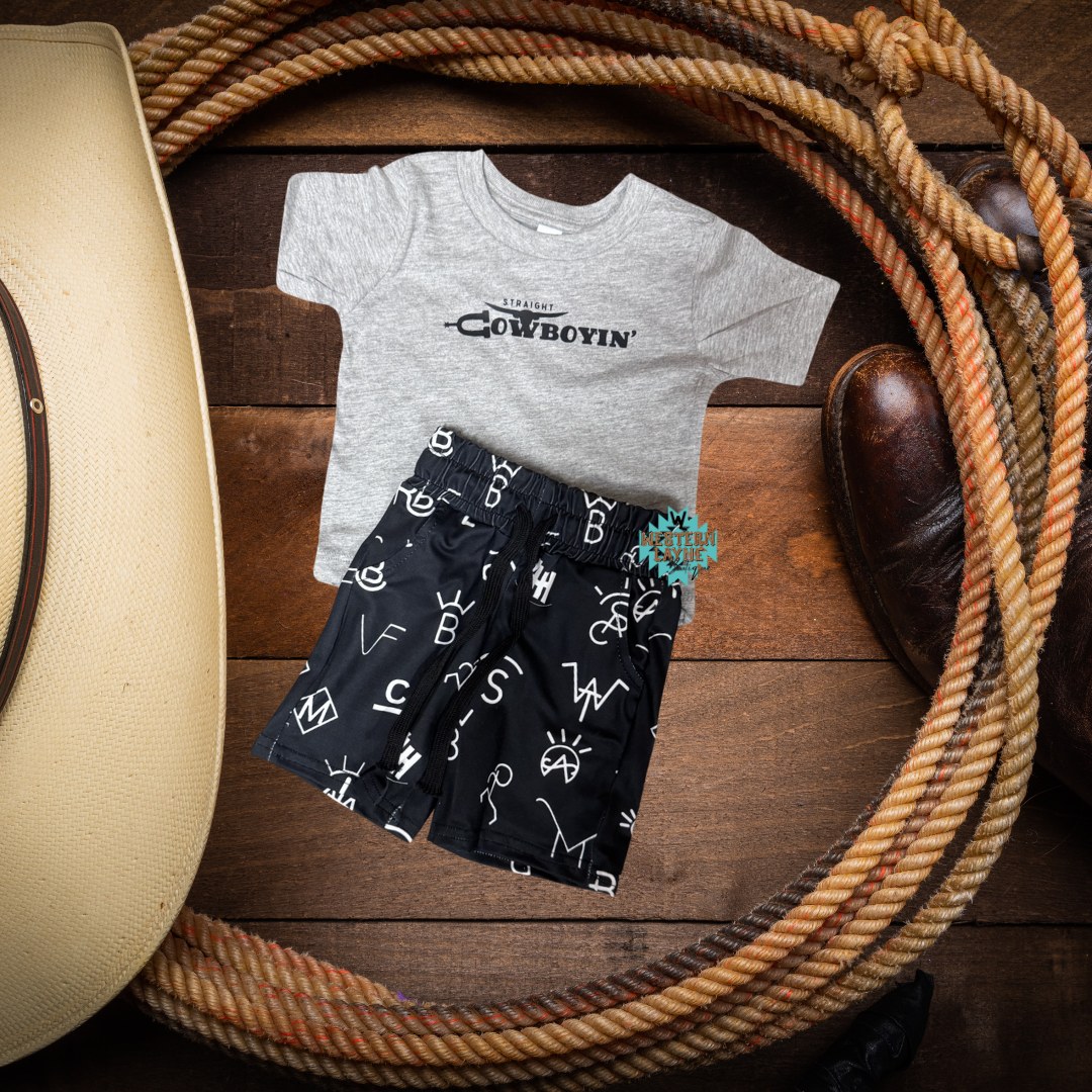 Straight Cowboyin' Gray T-Shirt