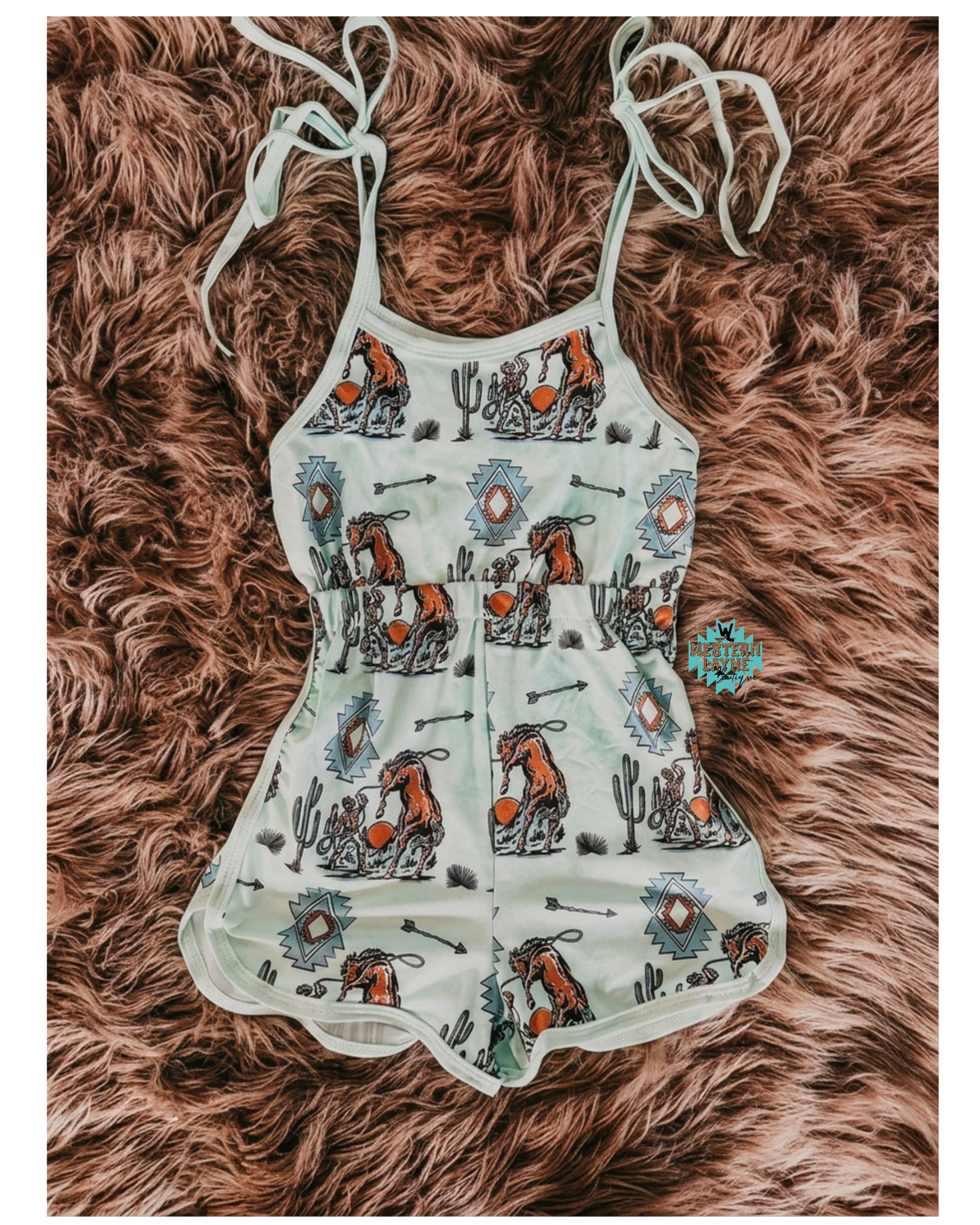 Wild West Tie-Strap Romper