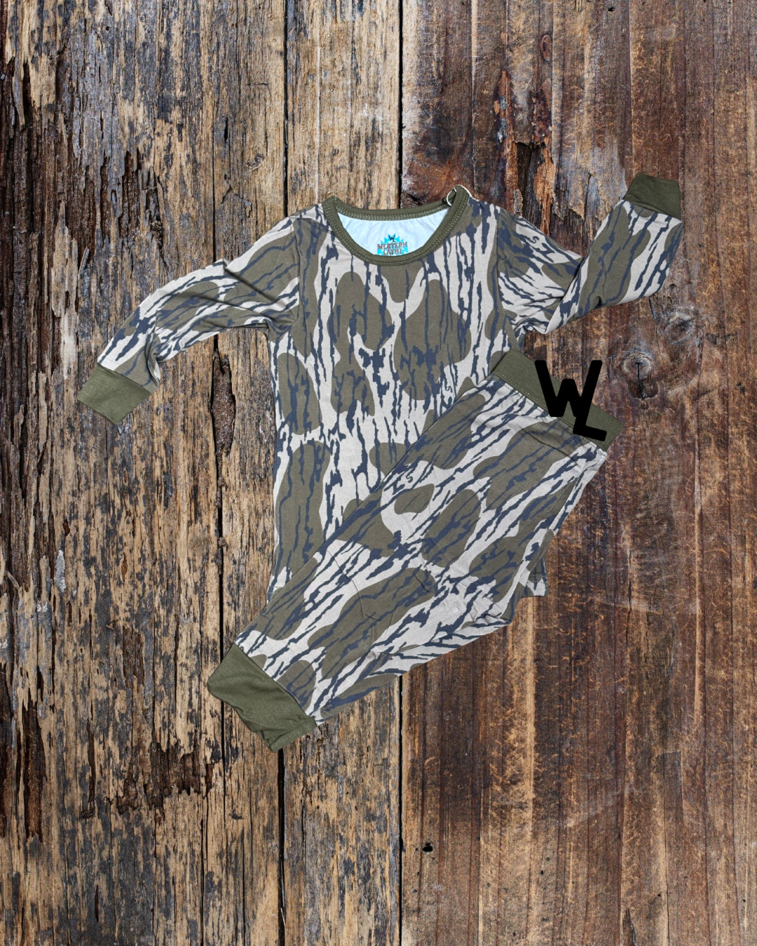 Bottomland Camo Two Piece Pajama Set