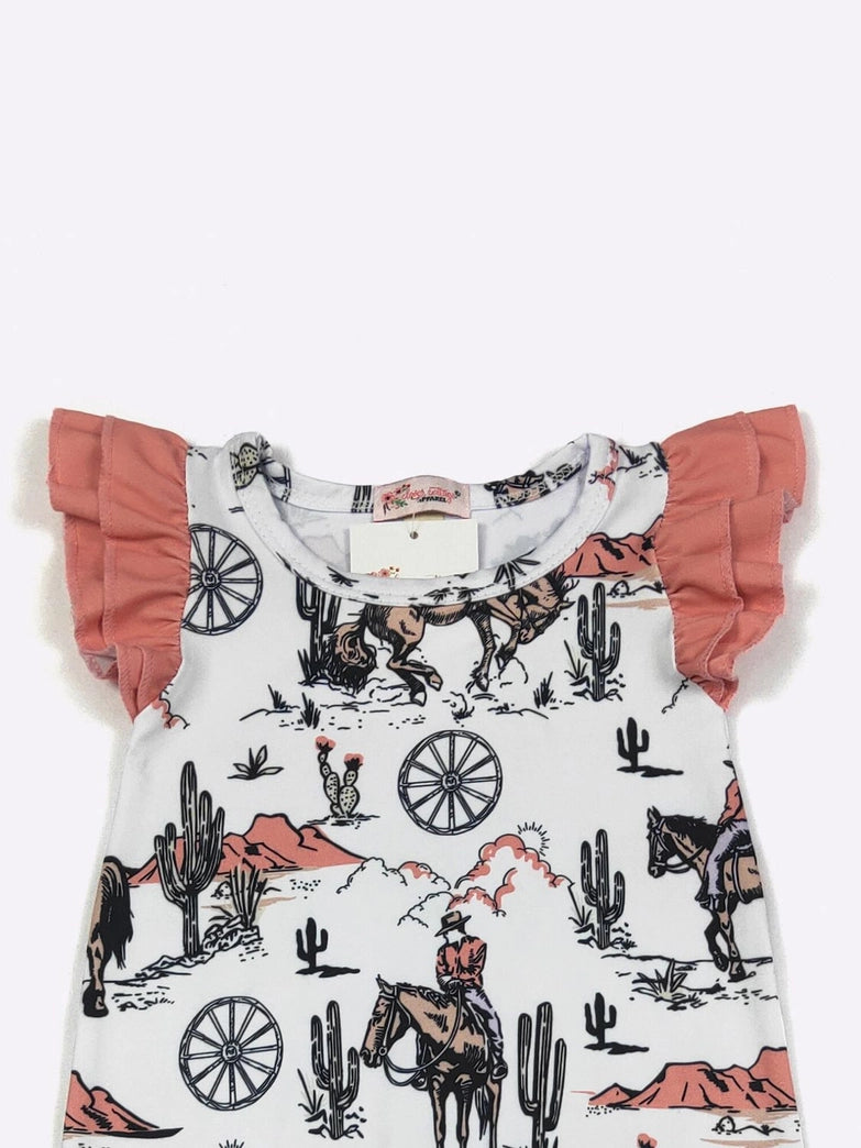 Coral Frontier Romper