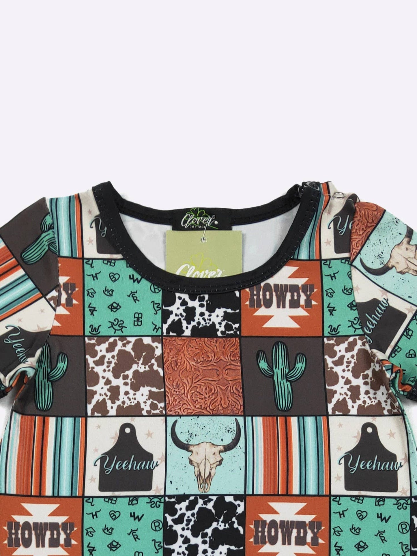 Howdy Patch Boy Romper