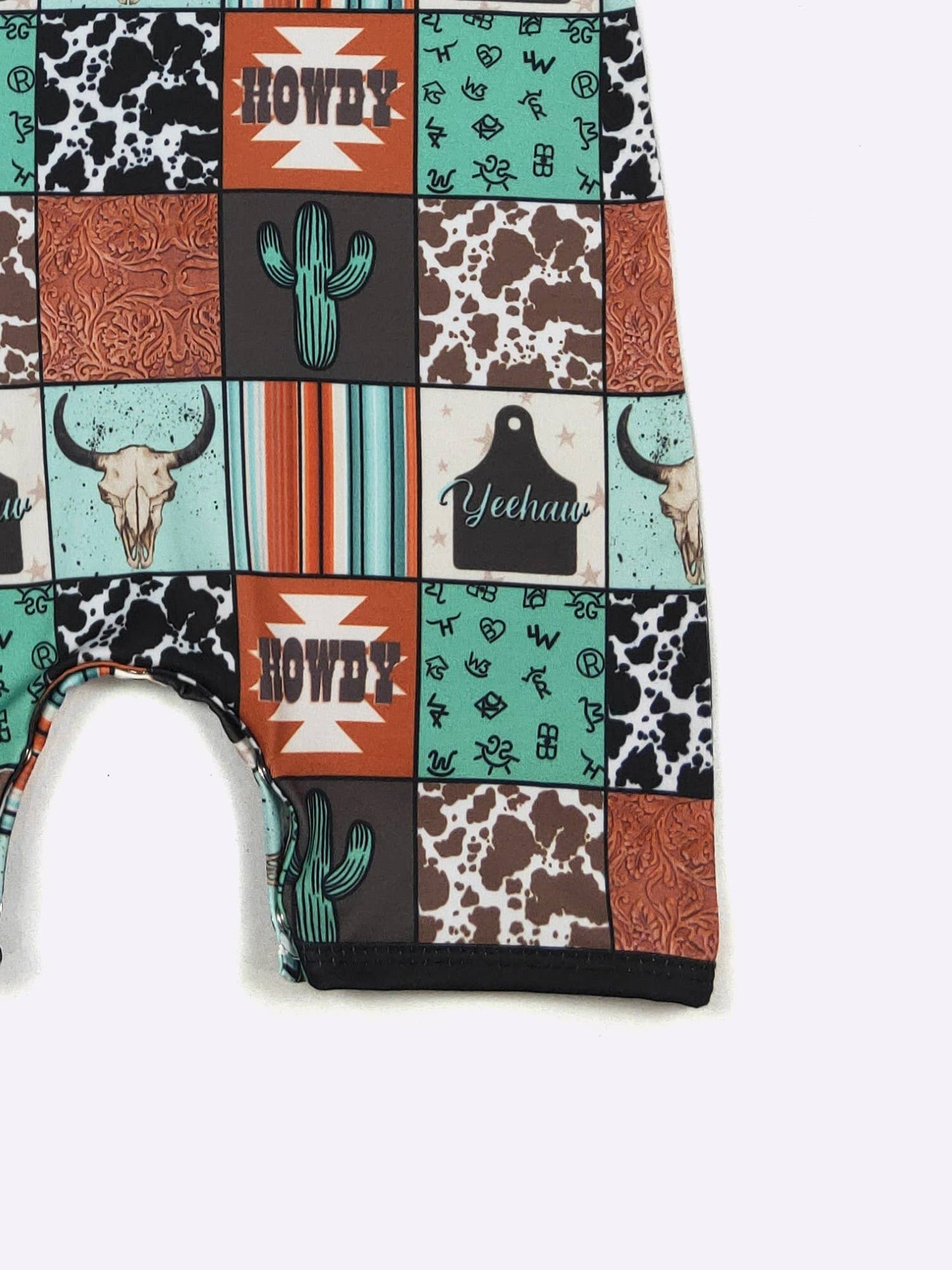 Howdy Patch Boy Romper