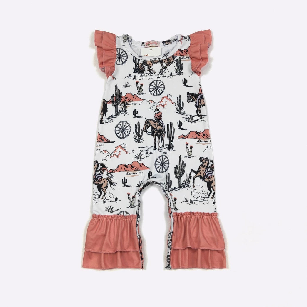 Coral Frontier Romper