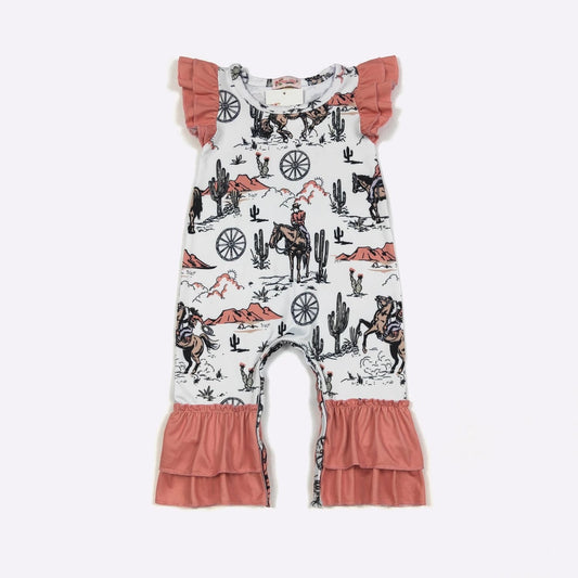 Coral Frontier Romper