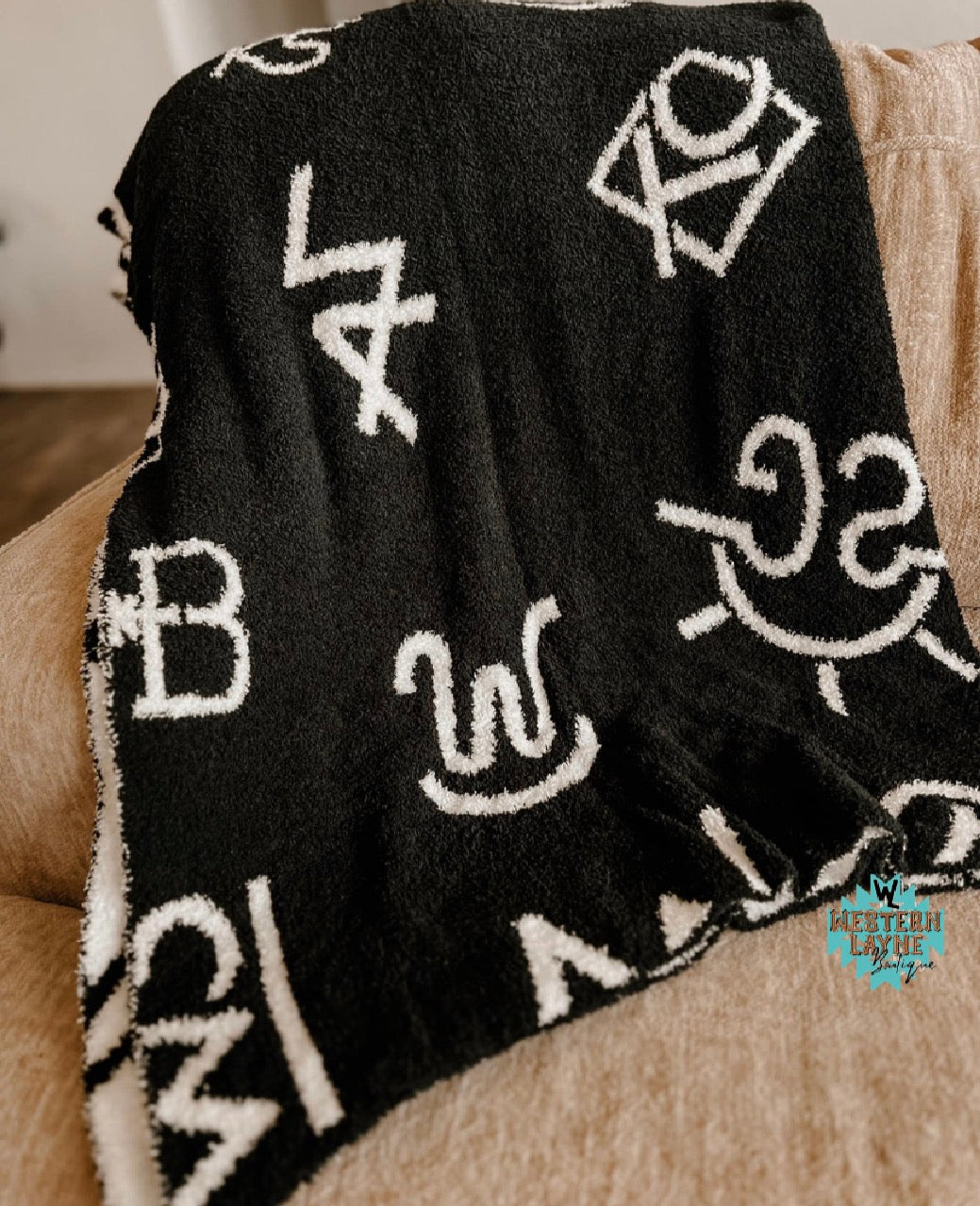 Dream Me Kids Western Plush Blanket