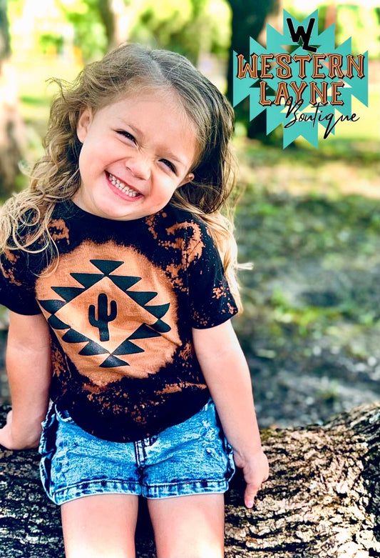 Aztec Cactus Bleached T-Shirt