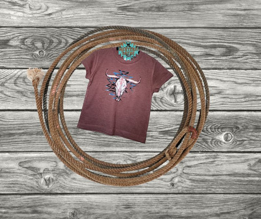 Cow Skull Aztec T-Shirt