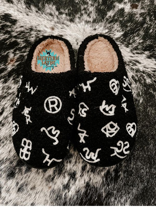 Cattle Brand Slippers