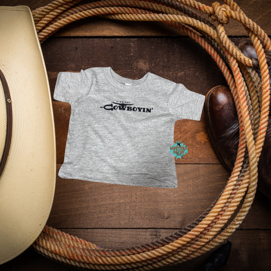 Straight Cowboyin' Gray T-Shirt