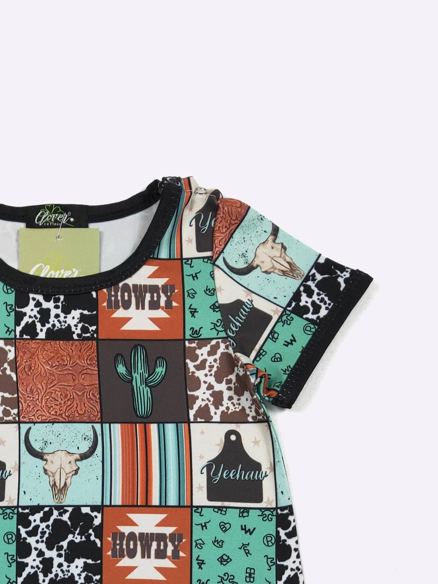 Howdy Patch Boy Romper