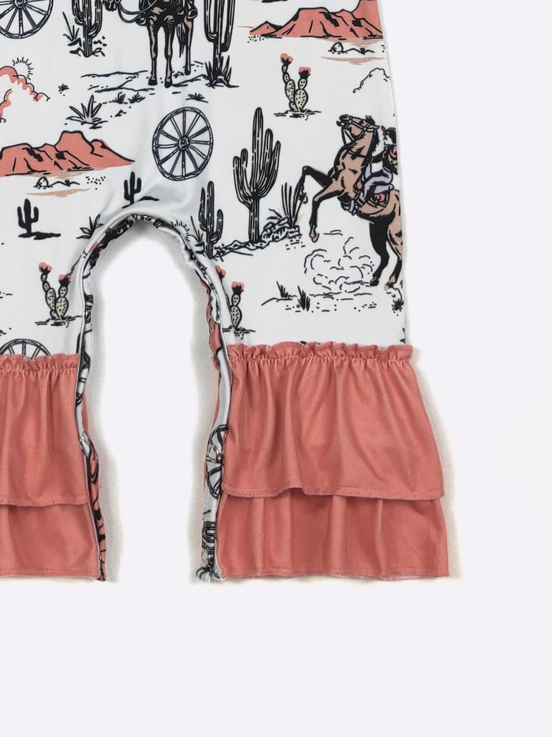 Coral Frontier Romper