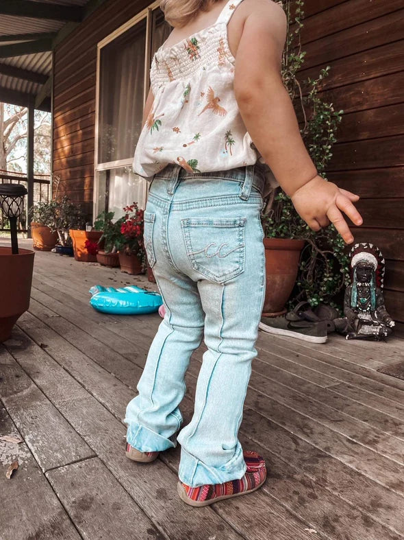 Girls Infant/Toddler Trouser Jean Light Wash